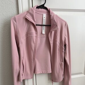 LULULEMON PINK HAZE NULU DEFINE JACKET CROPPED